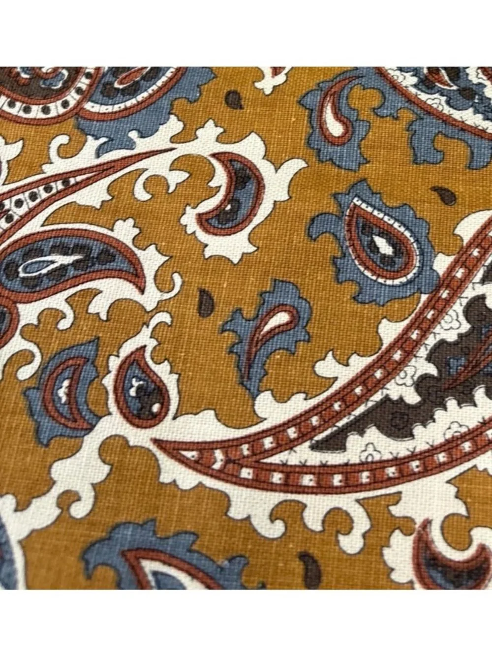 Bohemian Paisley Print Upholstery Fabric 19x44